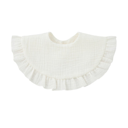 Soft Cotton Ruffle Bib For Infants And Toddlers
