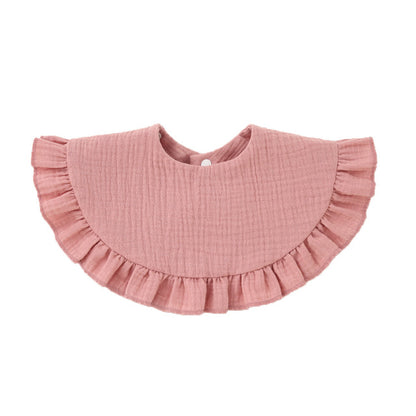 Soft Cotton Ruffle Bib For Infants And Toddlers